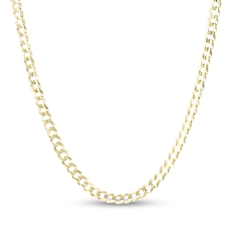 Main Image 1 of 3.6mm Curb Chain Necklace in Solid 14K Gold - 22"