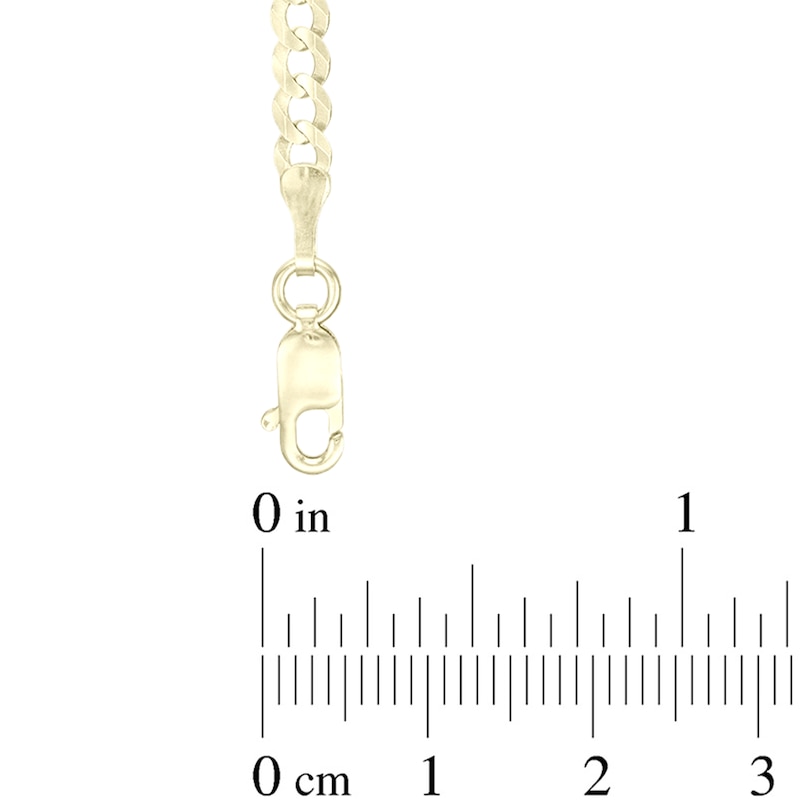 Main Image 2 of 3.6mm Curb Chain Necklace in Solid 14K Gold - 22"