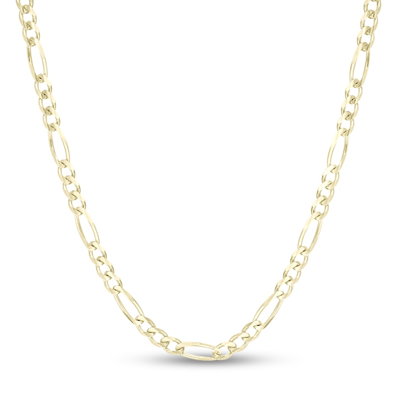 Main Image 1 of 3.0mm Figaro Chain Necklace in Solid 14K Gold - 24"