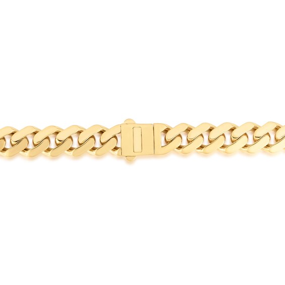 9.5mm Miami Cuban Curb Chain Necklace in Hollow 14K Gold - 24"