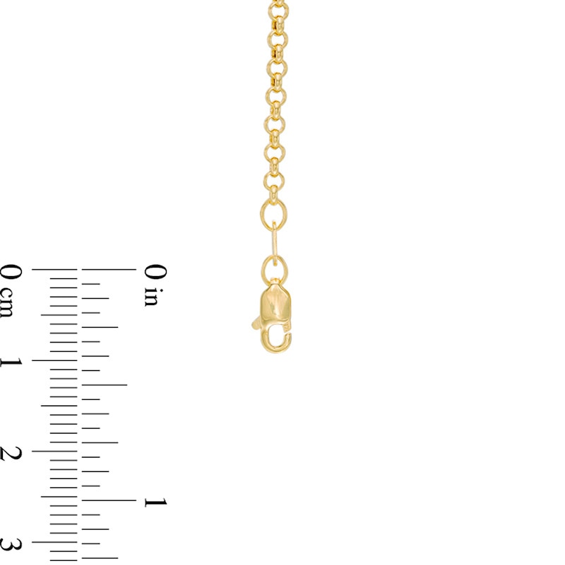 Main Image 2 of 2.5mm Rolo Chain Necklace in Hollow 14K Gold - 22"