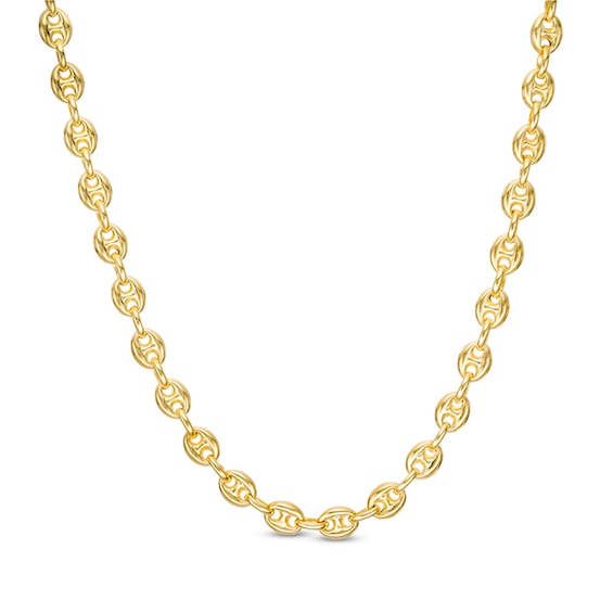 4.7mm Puff Mariner Chain Necklace in Hollow 14K Gold - 18"