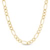 Thumbnail Image 1 of 4.5mm Figaro Chain Necklace in Solid 14K Gold - 22"