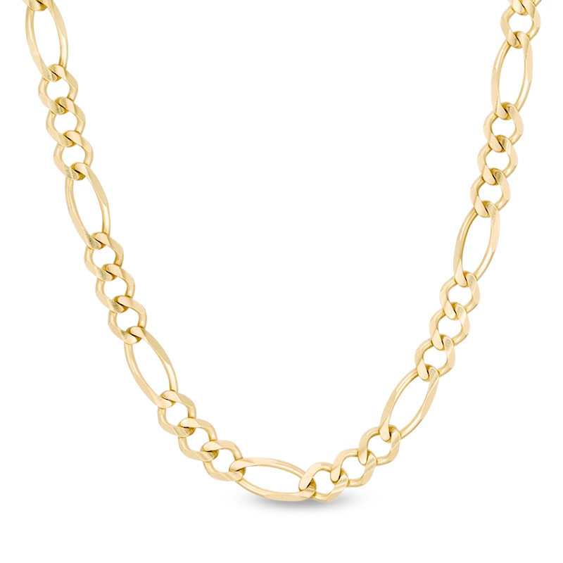 Main Image 1 of 4.5mm Figaro Chain Necklace in Solid 14K Gold - 22"