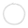 Thumbnail Image 1 of 3.6mm Curb Chain Bracelet in Solid 14K White Gold