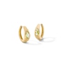 Thumbnail Image 1 of Pear-Shaped Peridot Hoop Earrings in 10K Gold