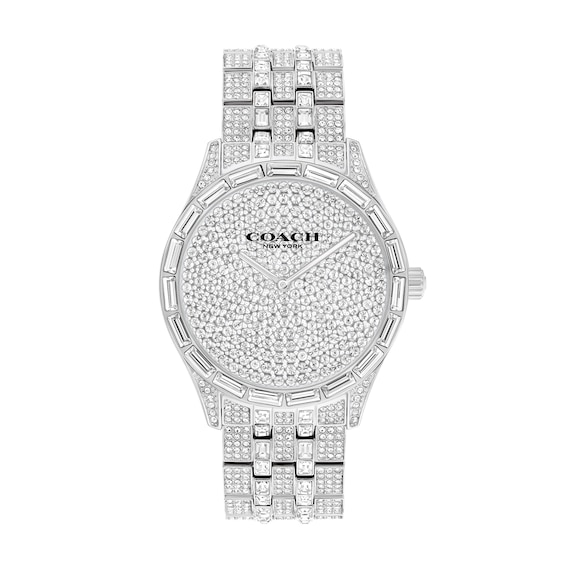 Ladiesâ Coach Brooks Crystal Watch with Crystal Dial (Model: 14400036)