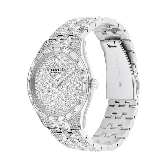 Ladiesâ Coach Brooks Crystal Watch with Crystal Dial (Model: 14400036)