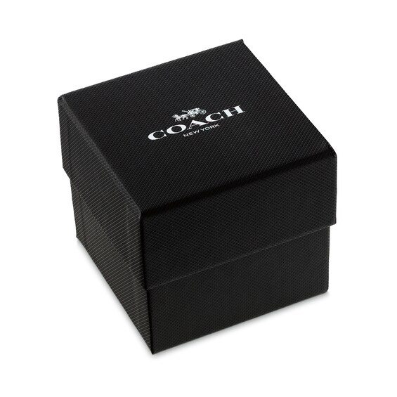 Ladiesâ Coach Brooks Crystal Two-Tone IP Watch with Crystal Dial (Model: 14400037)