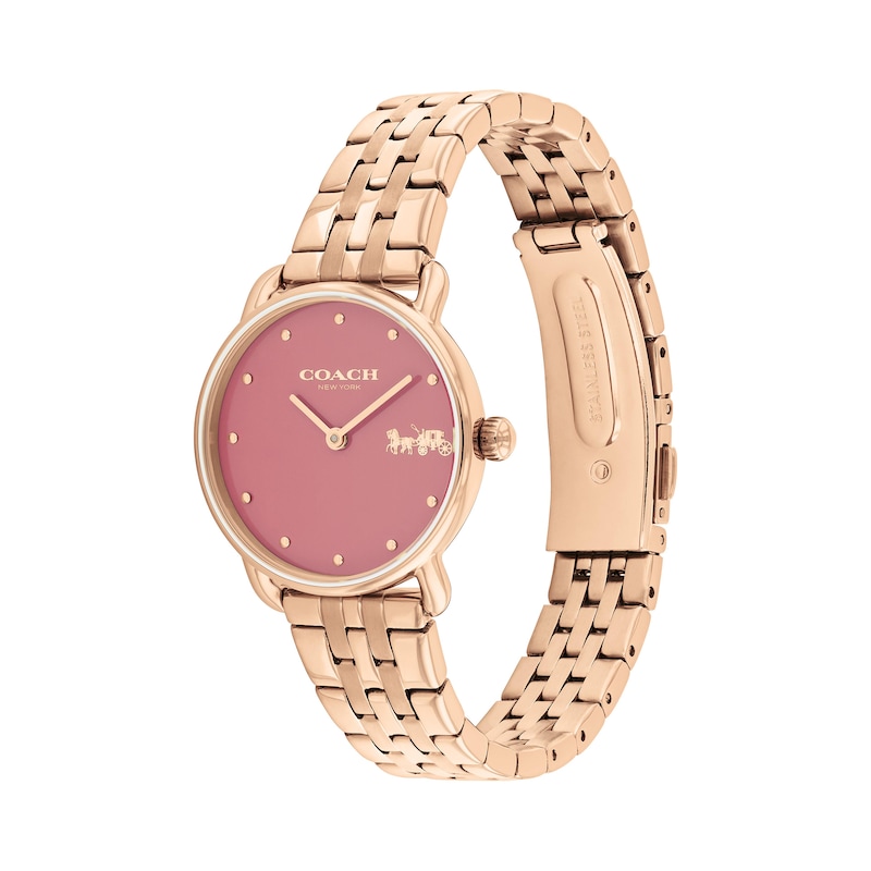 Main Image 2 of Ladies’ Coach Elliot Rose-Tone IP Watch with Pink Dial (Model: 14504444)