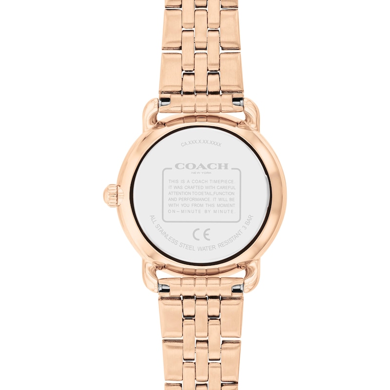 Main Image 3 of Ladies’ Coach Elliot Rose-Tone IP Watch with Pink Dial (Model: 14504444)