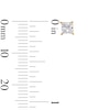 Thumbnail Image 3 of 1/2 CT. T.W. Princess-Cut Certified Lab-Grown Diamond Solitaire Stud Earrings in 14K Gold (F/SI2)