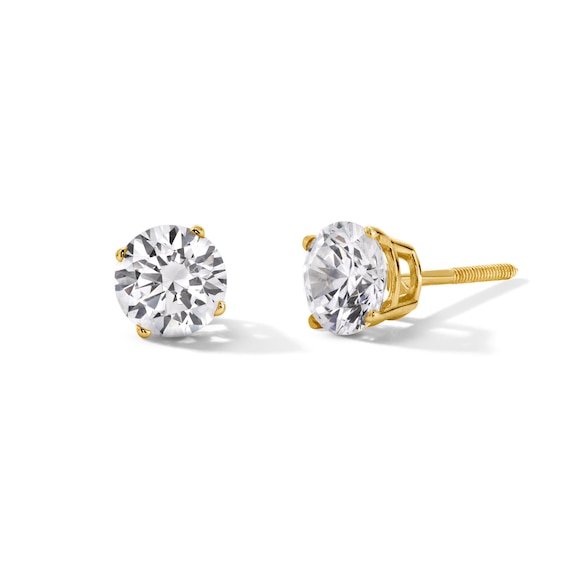 1-1/2 CT. T.w. Certified Lab-Grown Diamond Solitaire Stud Earrings in 14K Gold (F/Si2)