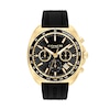 Thumbnail Image 1 of Men’s Coach Charter Gold-Tone IP Black Silicone Strap Chronograph Watch with Black Dial (Model: 14602708)