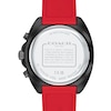 Thumbnail Image 3 of Men’s Coach Charter Black IP Red Silicone Strap Chronograph Watch with Black Dial (Model: 14602710)