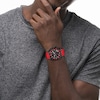Thumbnail Image 4 of Men’s Coach Charter Black IP Red Silicone Strap Chronograph Watch with Black Dial (Model: 14602710)