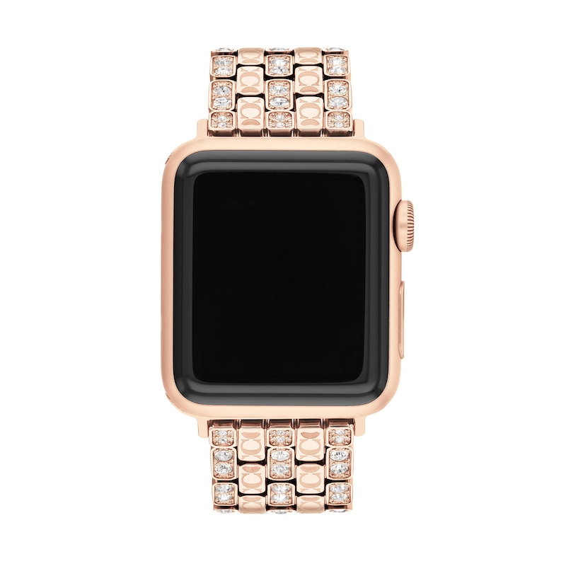 Main Image 1 of Ladies’ Coach Apple Watch Crystal Straps Interchangeable Replacement Band Smart Watch Attachment (Model: 14700263)