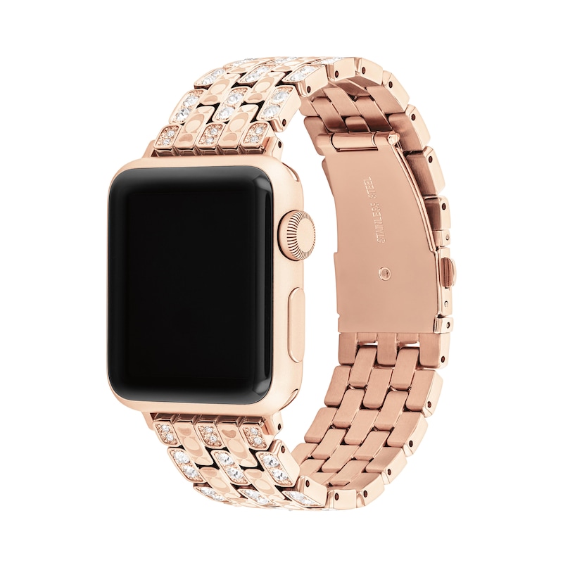 Main Image 2 of Ladies’ Coach Apple Watch Crystal Straps Interchangeable Replacement Band Smart Watch Attachment (Model: 14700263)