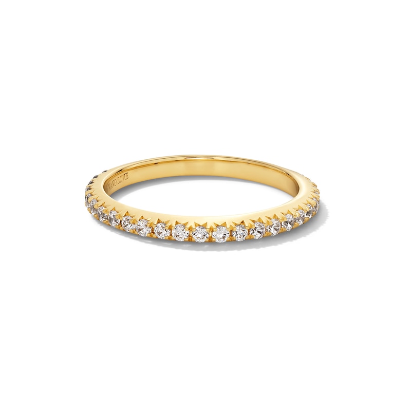 Main Image 1 of Vera Wang Love Collection Lab-Grown Diamonds by Vera Wang Love 1/3 CT. T.W. Anniversary Band in 14K Gold (F/VS2)