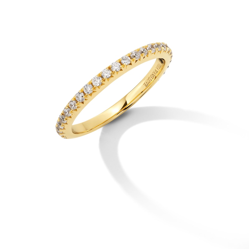 Main Image 3 of Vera Wang Love Collection Lab-Grown Diamonds by Vera Wang Love 1/3 CT. T.W. Anniversary Band in 14K Gold (F/VS2)