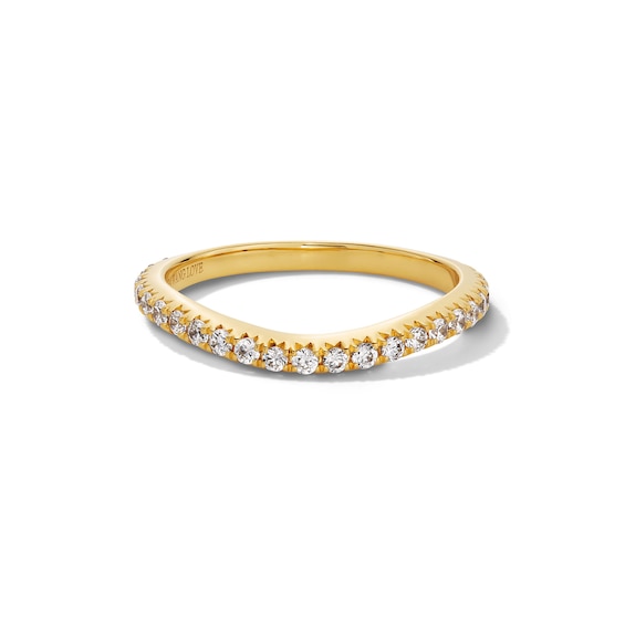Vera Wang Love Collection Lab-Grown Diamonds by Vera Wang Love 1/3 CT. T.w. Contour Anniversary Band in 14K Gold (F/Vs2)