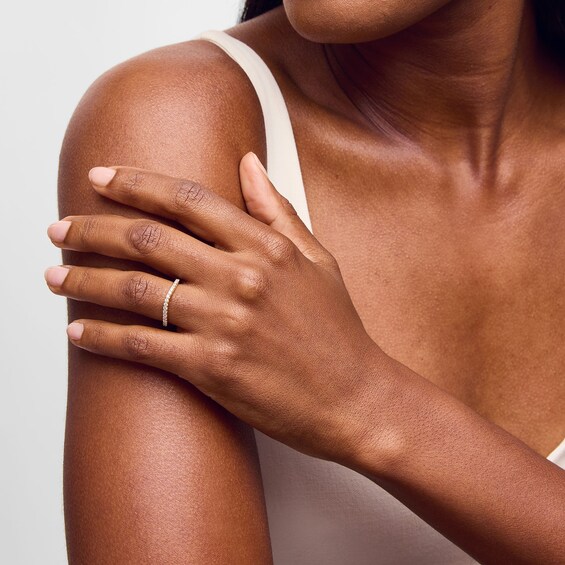 Vera Wang Love Collection Lab-Grown Diamonds by Vera Wang Love 1/3 CT. T.w. Contour Anniversary Band in 14K Gold (F/Vs2)
