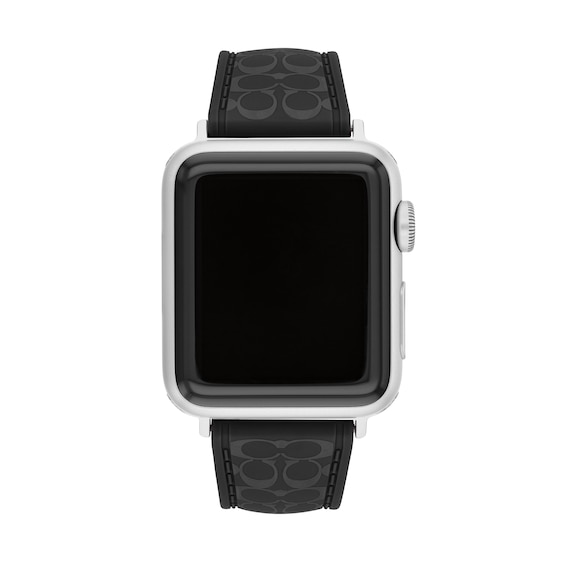 Ladiesâ Coach Apple Watch Straps Logo Interchangeable Replacement Band Smart Watch Attachment (Model