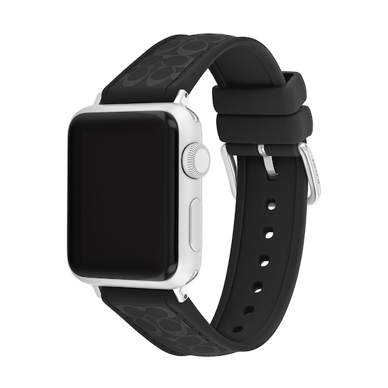 Ladiesâ Coach Apple Watch Straps Logo Interchangeable Replacement Band Smart Watch Attachment (Model