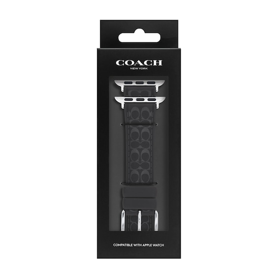Ladiesâ Coach Apple Watch Straps Logo Interchangeable Replacement Band Smart Watch Attachment (Model
