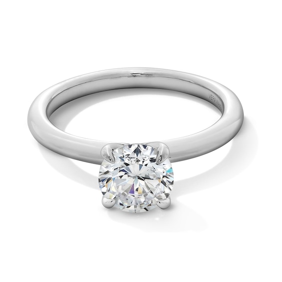 Vera Wang Love Collection 1-1/2 CT. Certified Diamond Solitaire Engagement Ring in 14K White Gold (I/Si2)