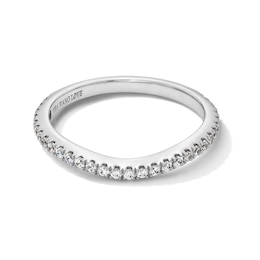 Vera Wang Love Collection Lab-Grown Diamonds by Vera Wang Love 1/4 CT. T.W. Contour Anniversary Band in 14K White Gold (F/VS2)