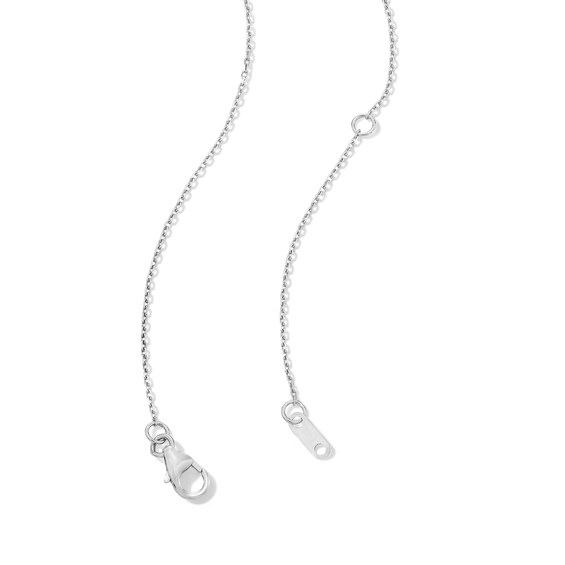 1/2 CT. T.w. Journey Certified Lab-Grown Diamond Bypass Necklace in 10K White Gold (F/Vs2)