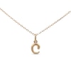 Thumbnail Image 1 of Bubble Letter &quot;C&quot; Initial Pendant in Hollow 14K Gold