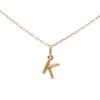 Thumbnail Image 1 of Bubble Letter "K" Initial Pendant in Hollow 14K Gold