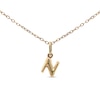 Thumbnail Image 1 of Bubble Letter "N" Initial Pendant in Hollow 14K Gold