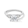 Thumbnail Image 1 of 2-1/4 CT. T.W. Princess-Cut Certified Lab-Grown Diamond Fancy Side Engagement Ring in 14K White Gold (F/VS2)