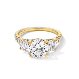 3-1/2 CT. T.W. Certified Lab-Grown Diamond Three Stone Engagement Ring in 14K Gold (F/VS2)