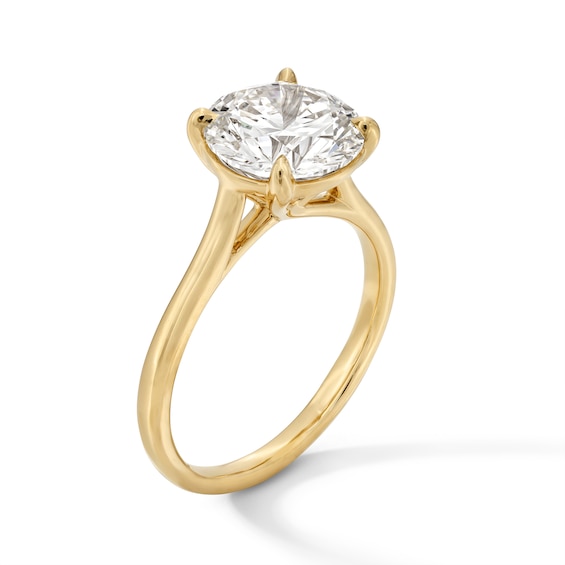 3 CT. Certified Lab-Grown Diamond Solitaire Engagement Ring in 14K Gold (F/Vs2)