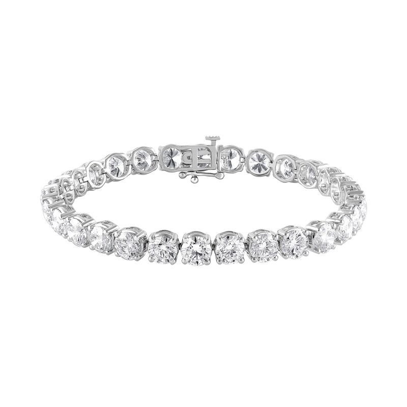 Main Image 1 of 20 CT. T.W. Certified Lab-Grown Diamond Tennis Bracelet in 14K White Gold (F/SI2)