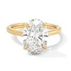 Thumbnail Image 1 of 4 CT. Oval Certified Lab-Grown Diamond Solitaire Engagement Ring in 14K Gold (F/VS2)
