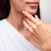 Thumbnail Image 2 of 4 CT. Oval Certified Lab-Grown Diamond Solitaire Engagement Ring in 14K Gold (F/VS2)