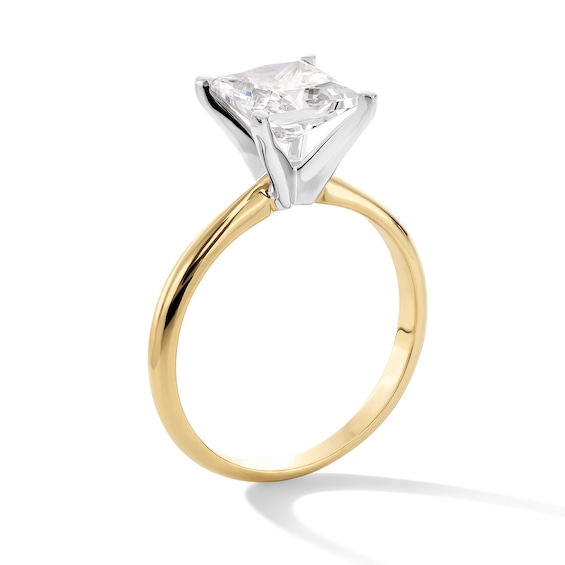 2 CT. Princess-Cut Certified Lab-Grown Diamond Solitaire Engagement Ring in 14K Gold (F/Vs2)