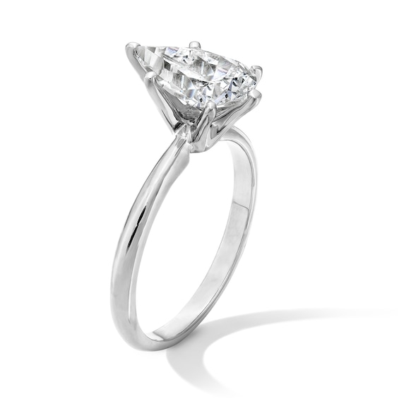 2 CT. Pear-Shaped Certified Lab-Grown Diamond Solitaire Engagement Ring in 14K White Gold (F/Vs2)