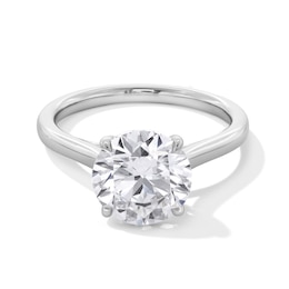 4 CT. Certified Lab-Grown Diamond Solitaire Engagement Ring in 14K White Gold (F/VS2)