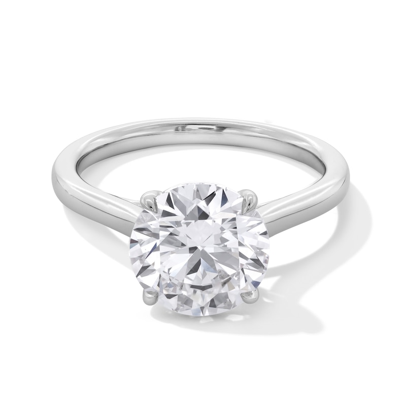 Main Image 1 of 4 CT. Certified Lab-Grown Diamond Solitaire Engagement Ring in 14K White Gold (F/VS2)