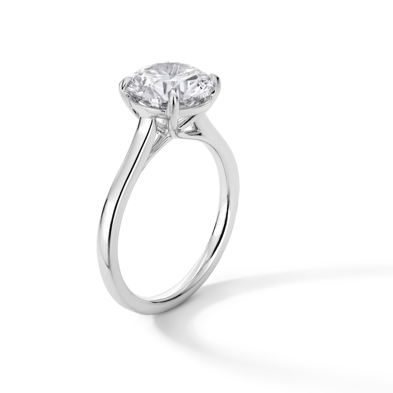 Main Image 3 of 4 CT. Certified Lab-Grown Diamond Solitaire Engagement Ring in 14K White Gold (F/VS2)