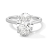 Thumbnail Image 1 of 3 CT. Oval Certified Lab-Grown Diamond Solitaire Engagement Ring in 14K White Gold (F/VS2)
