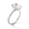 Thumbnail Image 3 of 3 CT. Oval Certified Lab-Grown Diamond Solitaire Engagement Ring in 14K White Gold (F/VS2)