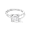 Thumbnail Image 1 of 4 CT. Princess-Cut Certified Lab-Grown Diamond Solitaire Engagement Ring in 14K White Gold (F/VS2)