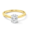 Thumbnail Image 1 of 1 CT. Oval Certified Lab-Grown Diamond Solitaire Engagement Ring in 14K Gold (F/VS2)